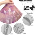 thumbnail image 7 of SCRAWLGOD Hummingbird Rose Print Violet 4 Pieces Gaming Chair Cover with Armrest Slipcovers Stretchable Machine Washable Computer Chair Seat Slipcovers Cat Scratch Proof, 7 of 7