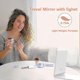thumbnail image 3 of Travel Makeup Mirror With 10X Magnifying Mirror, Vanity Mirror With 80Leds, 3 Color Lighting, Rechargeable 2000Mah Batteries, 3 of 4