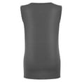 thumbnail image 6 of Argulvti Women Solid Color Tank Tops Polyester Crew Neck Sleeveless Leisure Vests Tops Streetwear, 6 of 7
