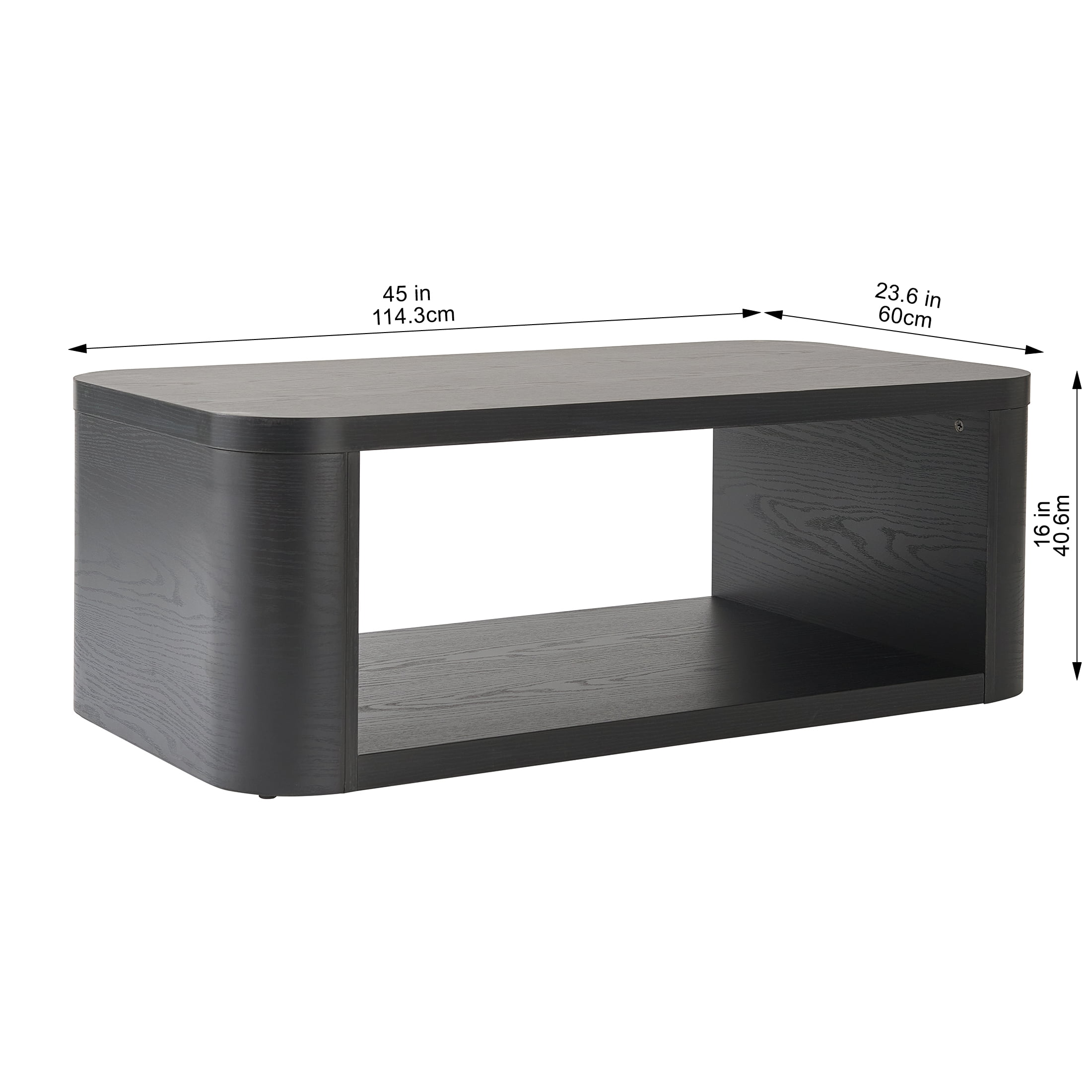 Better Homes & Gardens Juliet Coffee Table, Black