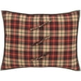 thumbnail image 6 of VHC Brands Rustic & Lodge Cumberland Bedding Accessory, Standard Sham 21x27, Chili Pepper Red, 6 of 6