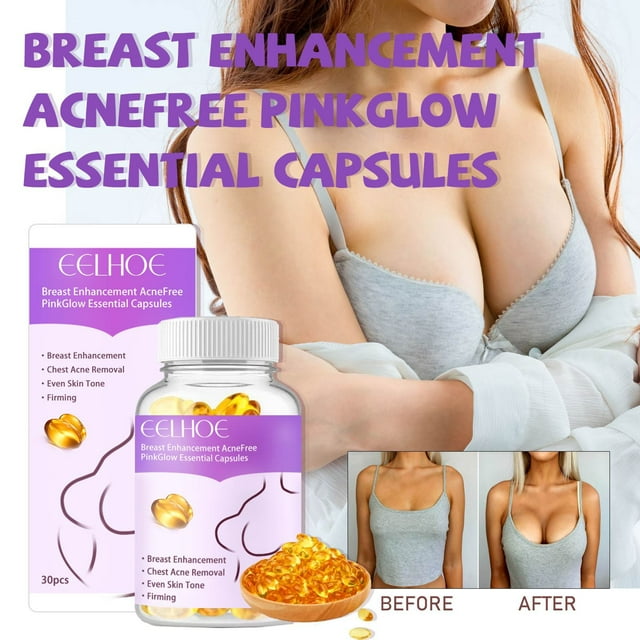 Fiudx Aumento de Busto, Cápsulas Pinkglow Bloomcurve, Ingredientes Naturales Pureglow, Reafirma La Piel, Mejora La Silueta Femenina, Extractos Vegetales Seguros, No Irritantes, Uso Diario, Almacenami