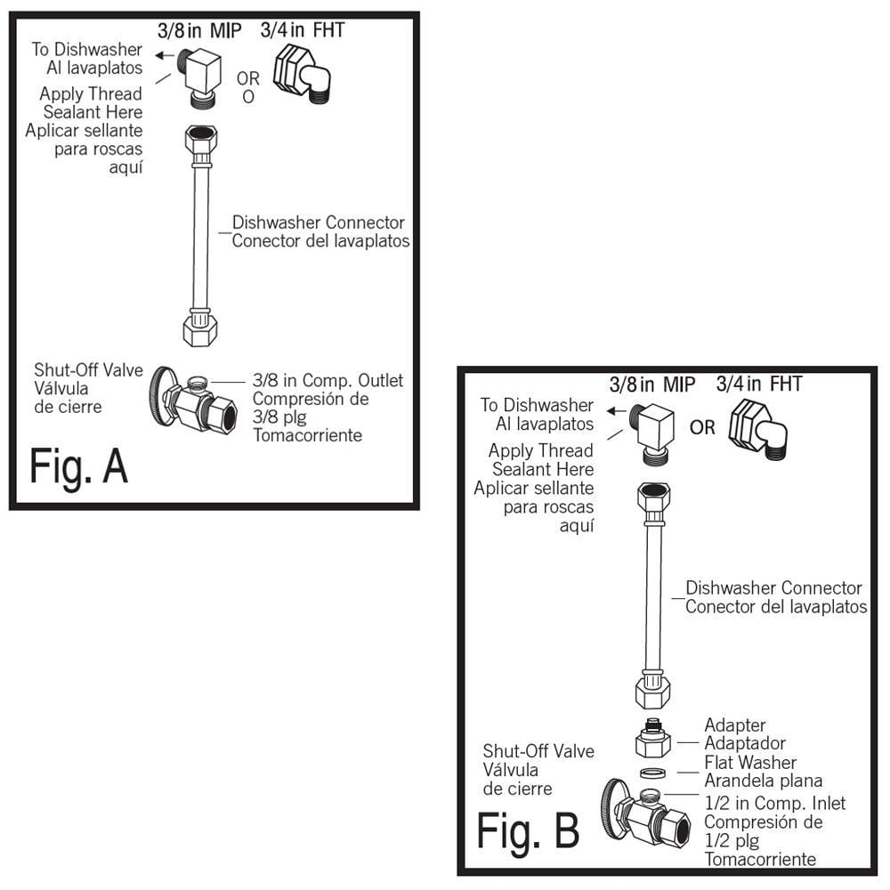 6 Ft. Dishwasher Installation Kit