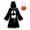 Black, variant on FASHOFT Adult White Ghost Halloween Costumes Face Print Cape Cloak Cosplay Outfit Theme Party Masquerade Dress Up Halloween Costume One Size