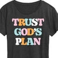 thumbnail image 3 of Instant Message - Trust God's Plan - Women's Short Sleeve Graphic T-Shirt, 3 of 6