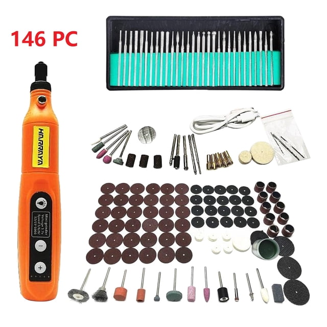 Herramientas de taladro giratorio shamjiam Tallador rotatorio eléctrico 3000-15000 RPM 146PC