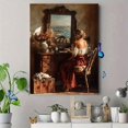 thumbnail image 4 of Woman At Dresser Realism Canvas Classic Traditional Interior Wall Decor, 4 of 8