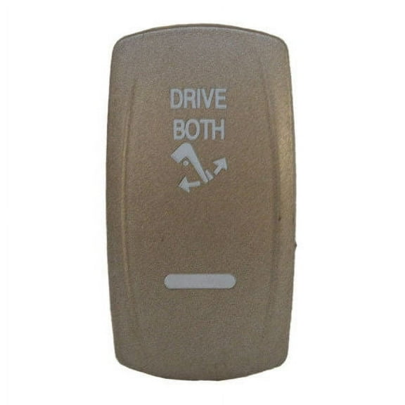 Carling Pewter DRIVE BOTH Plastic Boat Illuminated Rocker Switch Cover Plate 411559