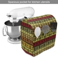 thumbnail image 2 of African Stand Mixer Cover, Hand Drawn Pattern Abstract Geometric Striped Illustration, Kitchen Appliance Organizer Bag Cover with Pockets, 5 Quarts, Multicolor, by Ambesonne, 2 of 4