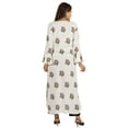 thumbnail image 4 of Moomaya Printed Kurta&nbsp;Kurti&nbsp;Bell&nbsp;Sleeve Designer Indian Long Tunic For Women, 4 of 6