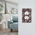 thumbnail image 5 of KLL Skull record rock Pattern Electrical Outlet Covers, 3" x 5" 1 Pack Electric Receptacle Plug Covers for Decorator Receptacle Outlet & Switch-Style S, 5 of 6