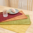 thumbnail image 5 of Linen Placemats 12x18 Inch Place Mats Natural Rustic Tablemats For Fall Thanksgiving-Golden-Set Of 4, 5 of 7