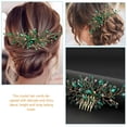 thumbnail image 5 of Peineta de cristal para novia, peineta de boda, tocado, accesorios para el cabello de novia, 5 of 5