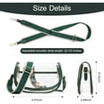 thumbnail image 4 of Lohol Crossbody Bag Stadium Approved for Women，clear Bags for Stadium Events,clear Purse for Concerts-Dark Colored Green, 4 of 7