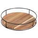 thumbnail image 1 of Organizador Lazy Susan de roble de granja para encimeras de cocina y mesas de comedor, plato giratorio de madera antideslizante, construcción de madera maciza, materiales de primera calidad para, 1 of 5