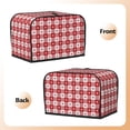 thumbnail image 3 of Daiia Red Plaid Daisy Pattern 2 slice Toaster Cover, Toaster Appliance Dust-proof Cover For Kitchen Small Appliance Dust Cover and Fingerprint Protection, 3 of 7