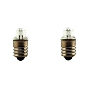 Dependable Industries 2 Piece No. 112 Flashlight and Lantern Bulbs using 1 AA Battery E10 Base