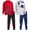 Grey/Red, variant on RBX Boys' Jogger Set - 4-Piece Thermal Sports Hoodie and Tricot Joggers (Size: 4-12)