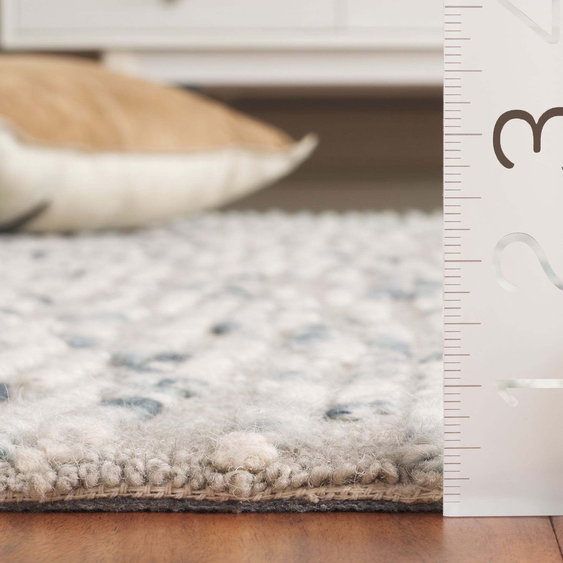 SAFAVIEH Abstract Elijah Striped Geometric Area Rug, Gray/Blue, 4' x 6'