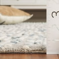 thumbnail image 3 of SAFAVIEH Abstract Elijah Striped Geometric Area Rug, Gray/Blue, 6' x 6' Round, 3 of 6