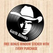 Music Wall Art, Country Music Artist Legendary Celebrity Garth Brooks LP Vinyl Record Album