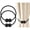 Black 2Pcs, variant on Hennt Magnetic Curtain Tiebacks, Black 2 Pack, Decorative Curtain Buckles, Fixed Holdback Hooks and Clips for Home, Outdoor, Bedroom and Office Use