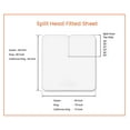 thumbnail image 6 of Gexandy 32" King Split Top Head Sheet Set 1800 Threads Top Sheet for Adjustable Bed 4 Piece Sheet Set 18" Deep Pocket for Sleep Number Bed - Yellow, 6 of 8