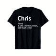 thumbnail image 2 of CHRIS Definition Personalized Name Funny Birthday Gift Idea T-Shirt, 2 of 7