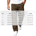 thumbnail image 3 of Turilly Sweatpants Plus Size Men's Straight Leg Sweatpants Side Pockets Drawstring Elastic Waist Loose Trousers, 3 of 8