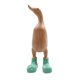 thumbnail image 1 of Resin Duck Statue Garden Sculpture Cute Cartoon Ducks Wearing Spotted Wellies Boot Good Luck Figurine Green-M, 1 of 5