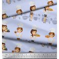 thumbnail image 3 of Soimoi polyester Crepe Fabric Cook Girl Print Fabric by the Yard 42 Inch Wide, 3 of 3