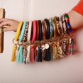 thumbnail image 4 of TRAHOO-Wristlet Keychain Bracelet Bangle Keyring Leather Round Tassel Keychain for Women Girl, 4 of 4