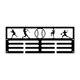 thumbnail image 1 of Colgador de medallas de pared para medallas de carrera, premios deportivos, carreras deportivas, corredores 30x1162cm, 1 of 8