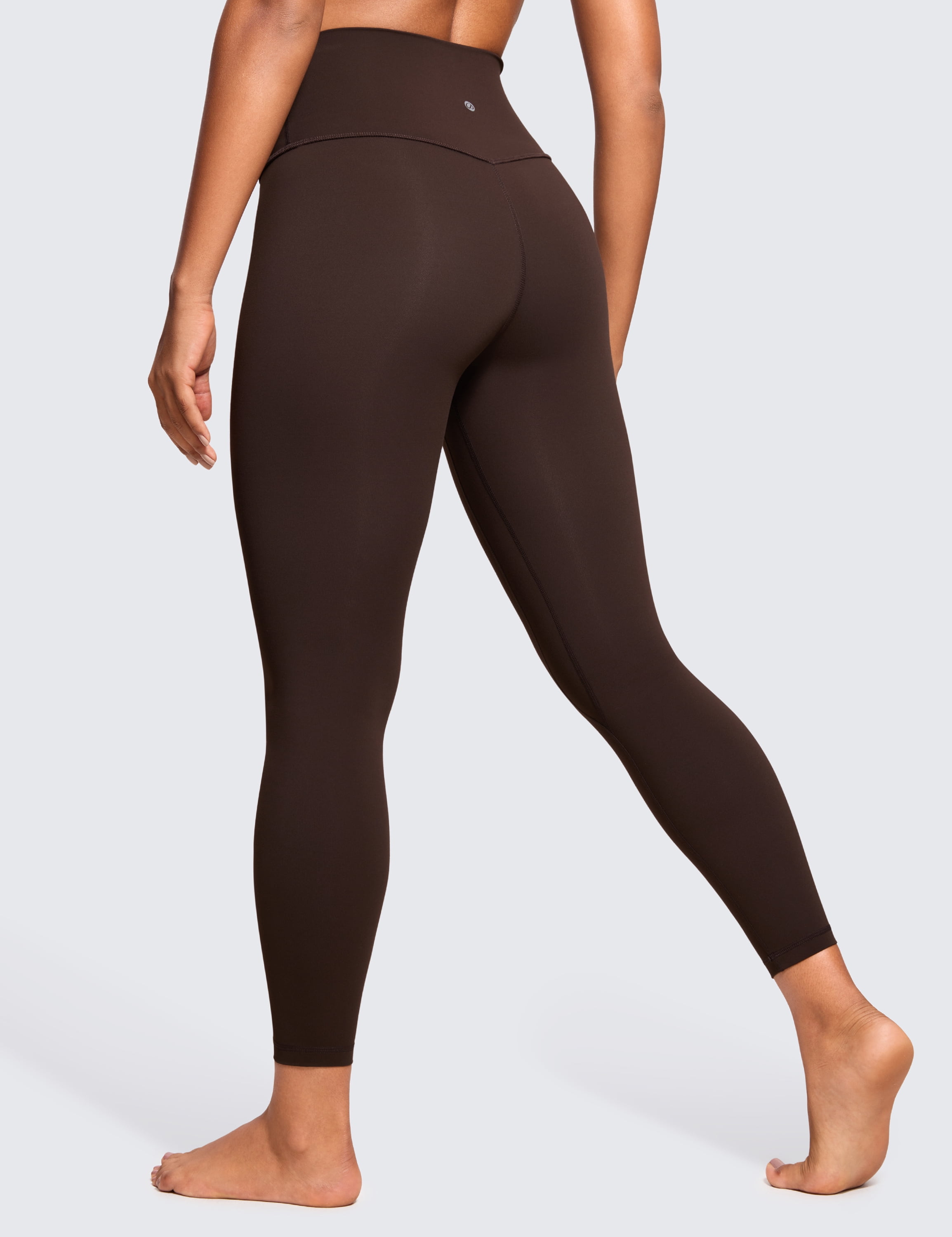CRZ YOGA Womens Brushed Naked Feeling Workout Leggings 25 Inches High Waist