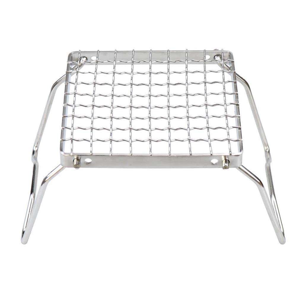 HOMEMAXS 1 Set of Folding Campfire Grill Stainless Steel Grill Outdoor Barbecue Grill Camping