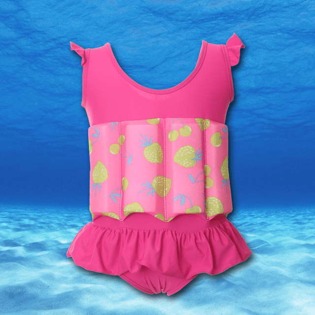 ZHAOCHENG Traje Flotante para Bebés Traje De Baño De Una Pieza con Flotadores Ajustables Traje De Verano para Principiantes Natación Niños Niñas De 1 A 6 Años,XL