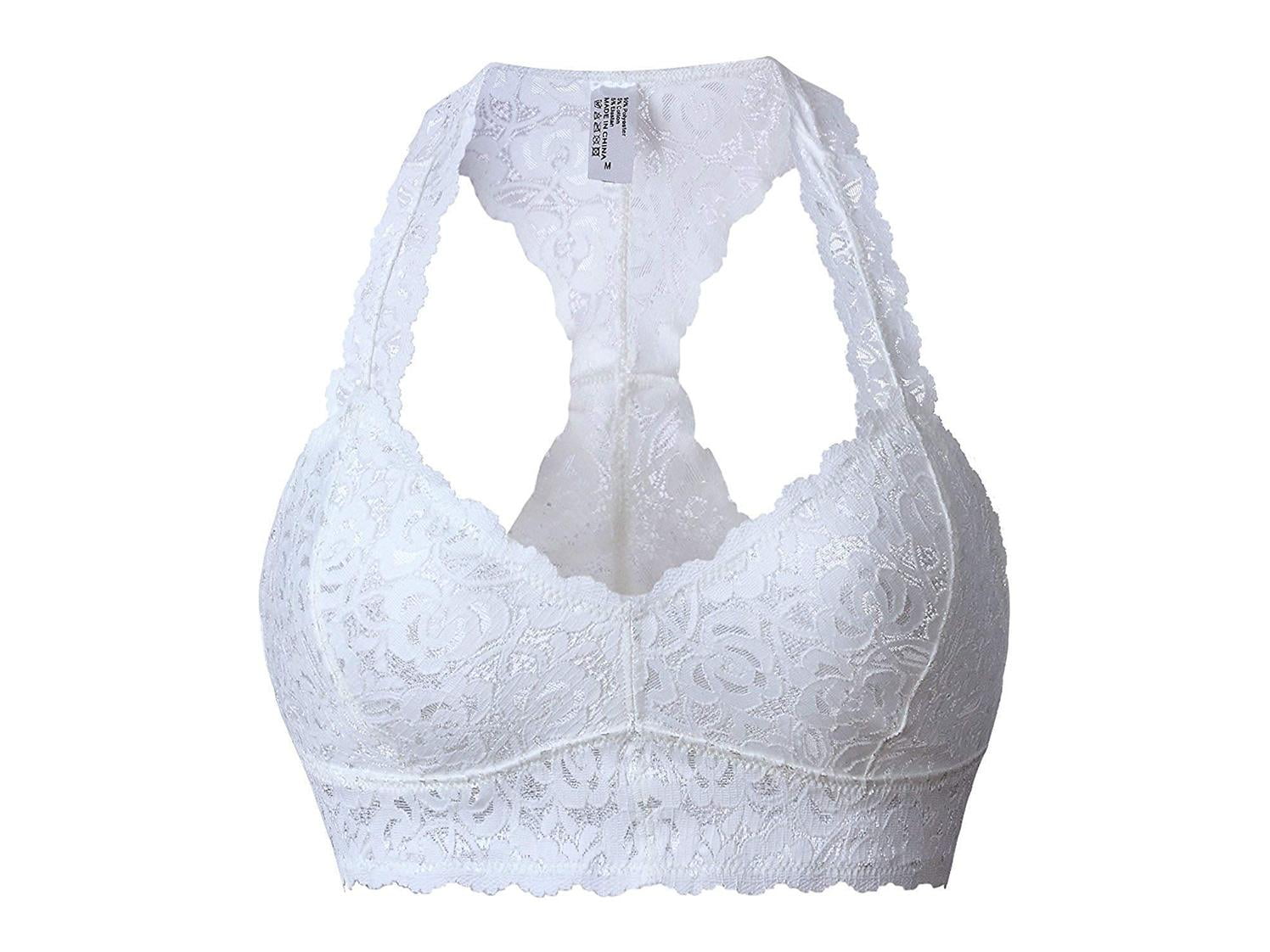 white padded bralette