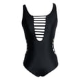 thumbnail image 4 of Bathing Suit For Women- "Women's Chic Neck Swimsuit Color Straps Open Back Triangle Design", Bikini Femme, 4 of 5