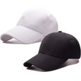 thumbnail image 1 of LAICAIW Ponytail Baseball Cap Messy High Bun Adjustable Mesh Trucker Sun Hat for Women, 1 of 6