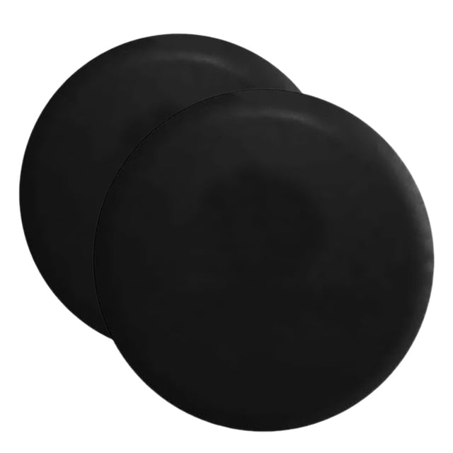 FESTFENDS 2Pcs Travel Trailer Tire Cover Black PVC Protects Spare Tires from Sun and Weather
