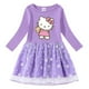 thumbnail image 1 of Hello Kitty-vestido de algodón con estampado de dibujos animados para niña, vestido de princesa plisado de manga larga, estrella, Luna, Red de hilo, primavera y otoño, nuevo, 1 of 4