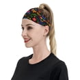 thumbnail image 5 of Uemuo Mexican Flower Traditional1 Printed Sports Headbands for Men Women,Moisture Wicking Workout Headband, Sweatband Headbands,Non-slip Workout Gym Yoga Headband, 5 of 9