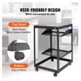 thumbnail image 5 of 15U Server Rack, Open Frame Rack - Adjustable Depth 23-40", Wall Mount/Free Standing, 4 Post Rack with Casters for Network, AV Equipment, Router, Modems, 5 of 7