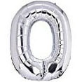 thumbnail image 3 of Megaloon Silver Number 0 Foil Balloon 40", 3 of 3