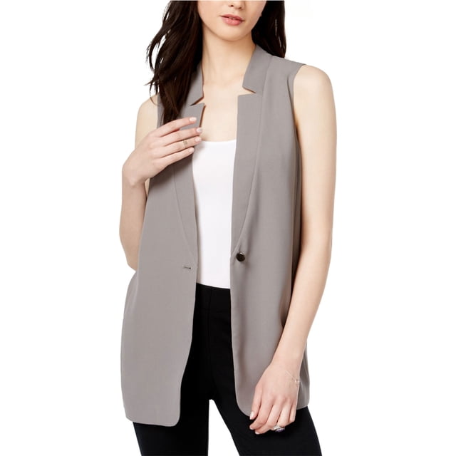 Bar III Chaleco plisado para mujer, gris, XX-Large bar III Chaleco