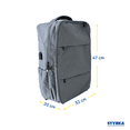 thumbnail image 4 of Mochila Para Laptop Grande Styrka Color Gris Multicompartimento Puerto USB., 4 of 7