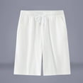 thumbnail image 1 of pstuiky Abreviatura para hombres, Pantalones cortos transpirables de color liso para hombre, informales, para vacaciones, con bolsillos Pantalones cortos cargo, 1 of 4