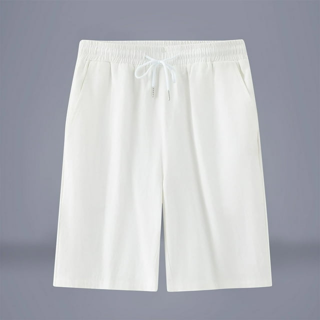 pstuiky Abreviatura para hombres, Pantalones cortos transpirables de color liso para hombre, informales, para vacaciones, con bolsillos Pantalones cortos cargo