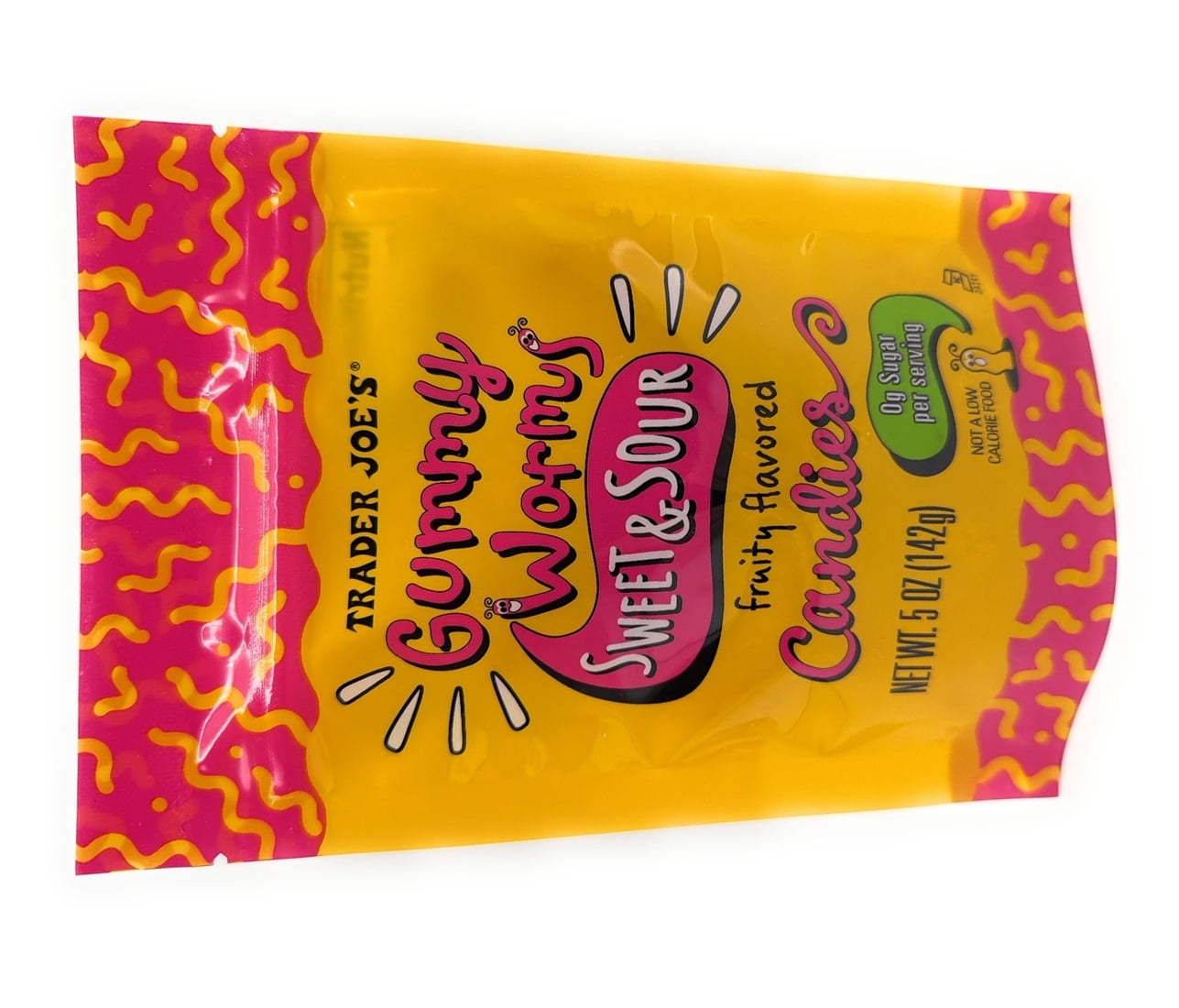 Trader Joe's Gummy Worms Sweet & Sour Fruit Flavored (5 oz)