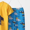 thumbnail image 6 of NOLDARES Newborn Baby Boy Outfits 2 Pieces Cotton Crewneck Short Sleeve Top Tee Print Casual Cargo Shorts Truck Clothes(Yellow,11-12 Y), 6 of 7